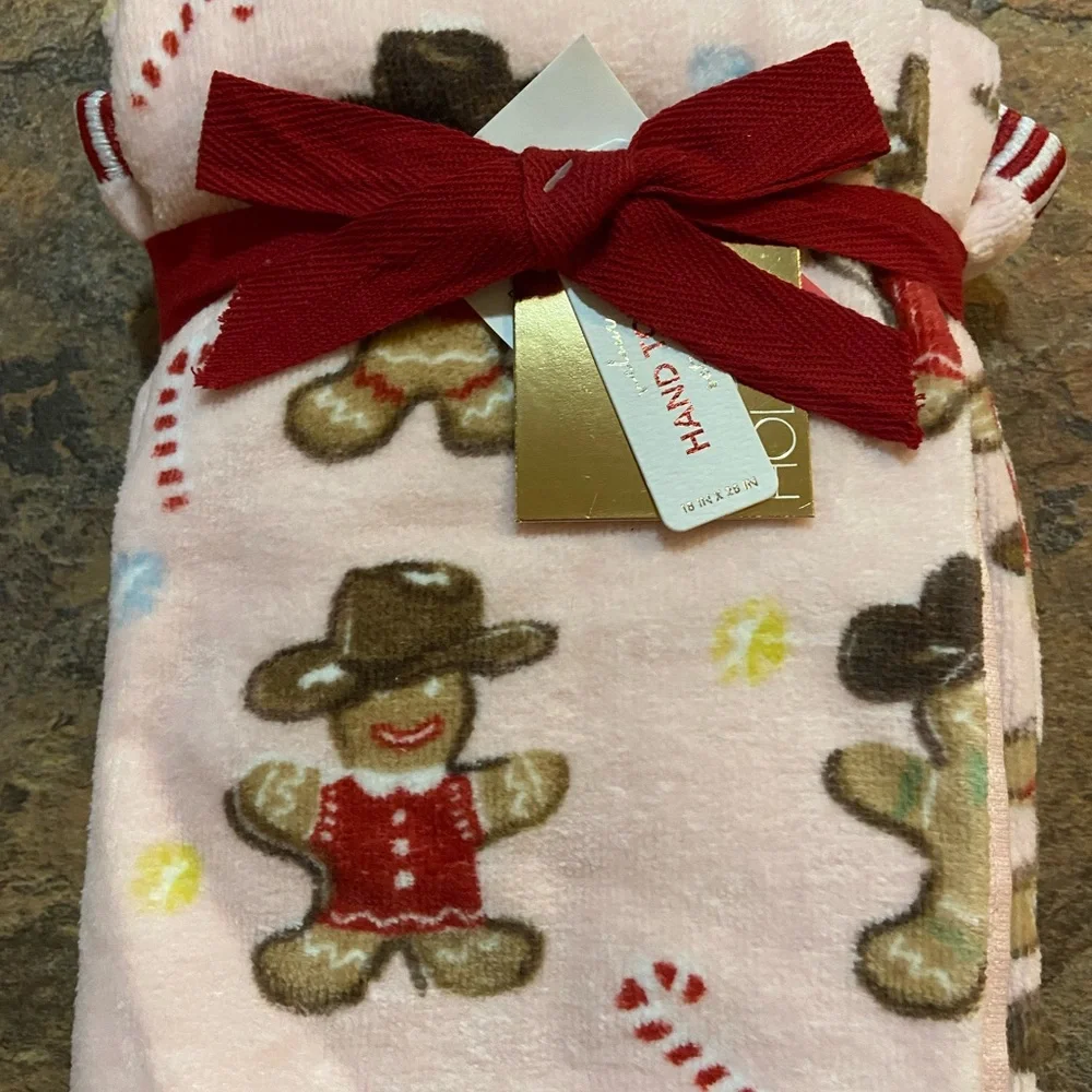 Cowboy Gingerbread Hand Towels - New